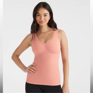 Knix LuxeLift Scoop Neck Tank Pink XXXL